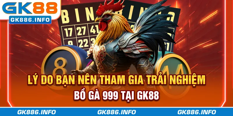 Lý do bạn nên tham gia trải nghiệm Bồ Gà 999 tại GK88